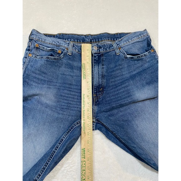Levis 550 Relaxed Fit Mens Blue Jeans 38x36 Medium Wash Stretch 18181-0550 - Picture 4 of 10